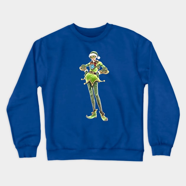 Overwatch Tracer Jingle Skin Crewneck Sweatshirt by Green_Shirts